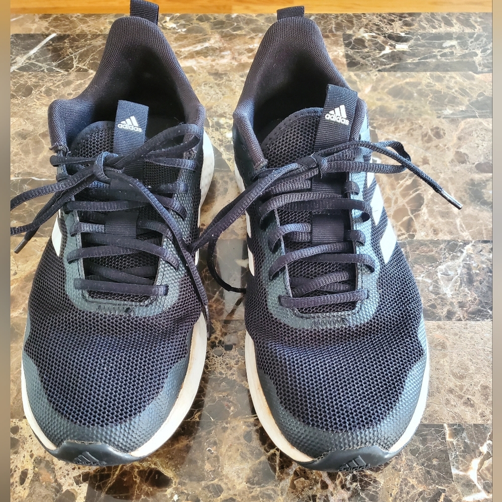 Adidas Black and White Athletic Shoes Modern Design
